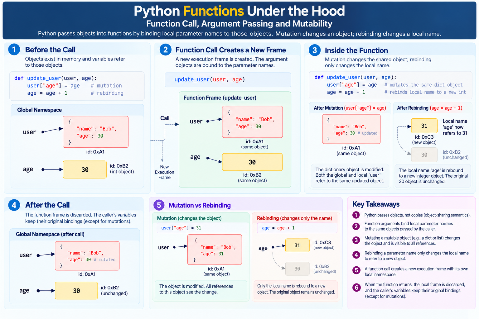 Python function call and argument binding